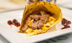 Gegrillter Wrap mit Steak