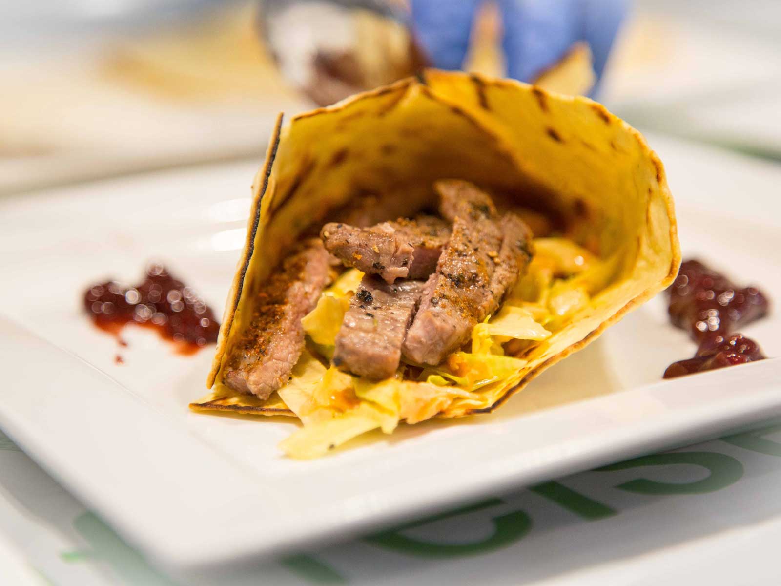 Gegrillter Wrap mit Steak